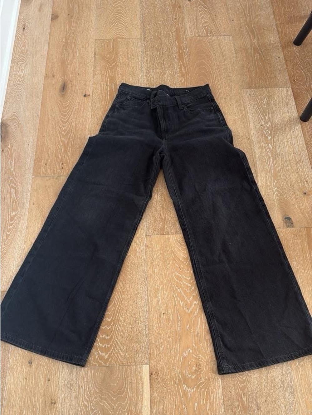 American Eagle Outfitters Black Wide-Leg Women's Jeans